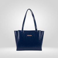 Large Capacity Croco Pattern Tote Bags For Womens Big Purses And Handbags Ladies Big Shoulder Bag(BLUE)